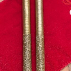 Gold Glitter Candles